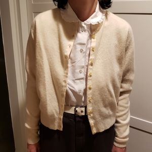 SOLD 🐤 Cashmere Cream 1950s Cardigan